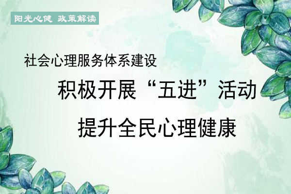 社会心理服务体系建设：积极开展“五进”活动，提升全民心理健康