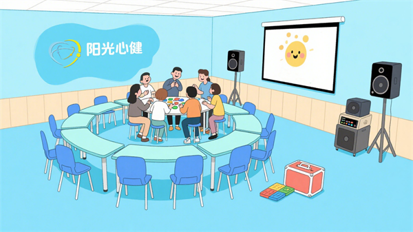 团体辅导区：互动式心理成长平台