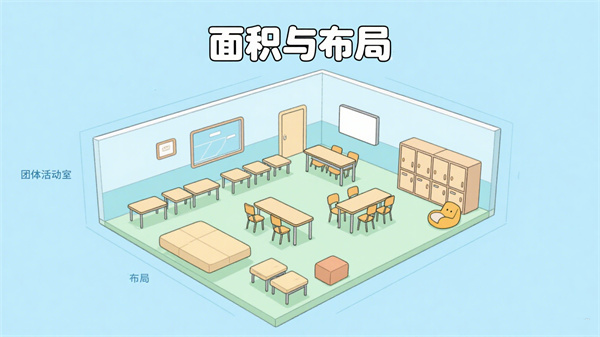 团体活动室的空间规划与选址