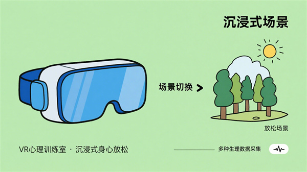 VR心理训练室是数智化场景的创新模块