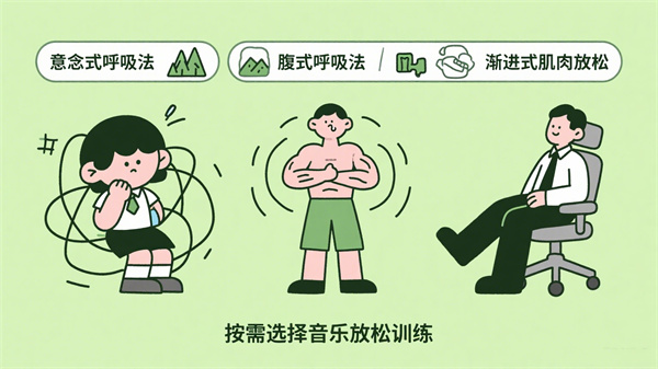 音乐放松系统的放松训练方法