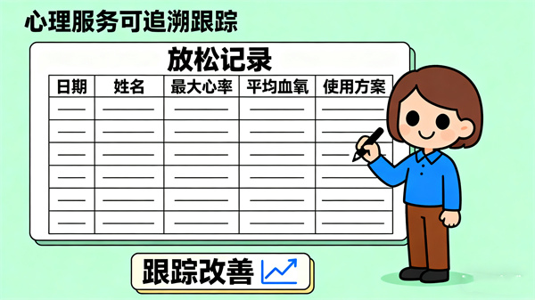音乐放松系统的放松训练记录中心