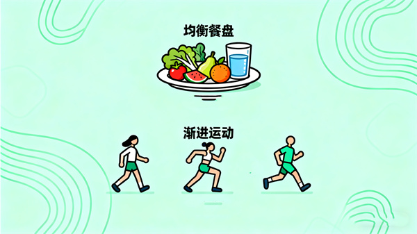 均衡饮食适度运动