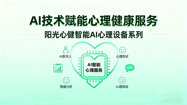 AI技术赋能心理健康服务，阳光心健推出系列智能AI心理设备