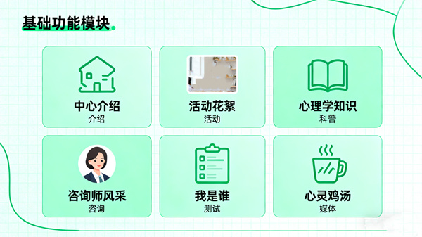 心理健康自助系统基础功能模块