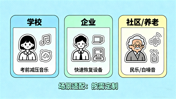 不同场景下的音乐放松室应用与适配方案 不同场景下的音乐放松室应用与适配方案