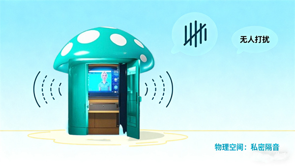 AI心理倾诉小屋私密物理空间