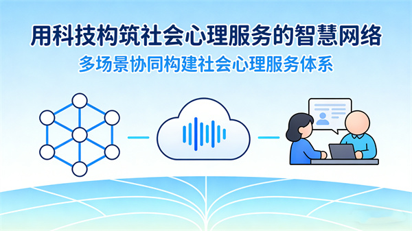 用科技构筑社会心理服务的智慧网络，多场景协同构建社会心理服务体系