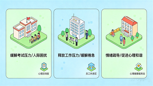 智能呐喊情绪宣泄设备的应用场景