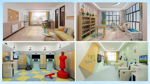 心理中心接待区、咨询室、宣泄室、放松室该怎么设计布局？