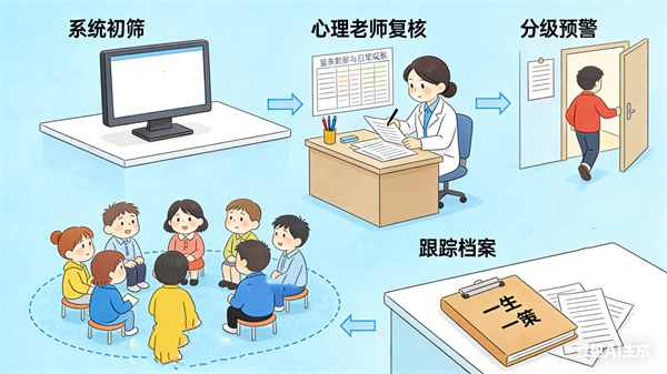 学生心理测评后，心理危机预警和干预流程怎么做