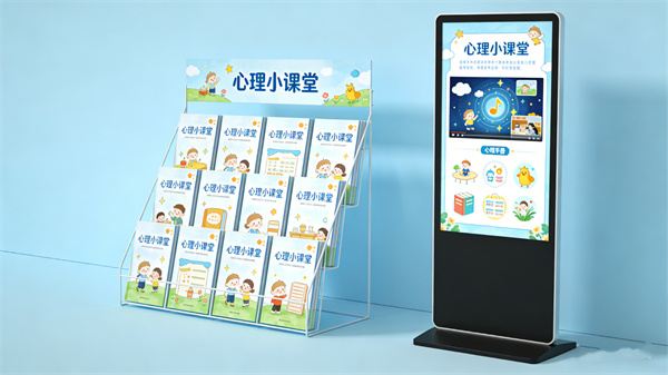 心理科普与展示设备，丰富接待室服务内容