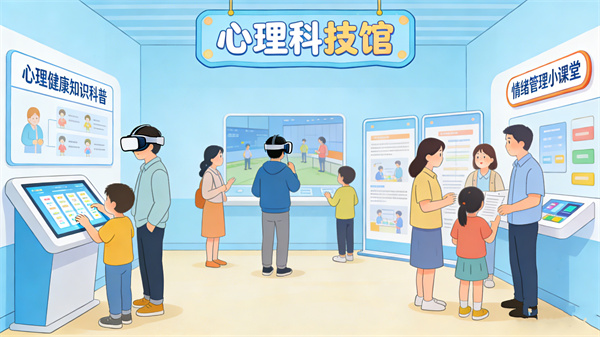 多元化体验区：打造沉浸式心理服务场景