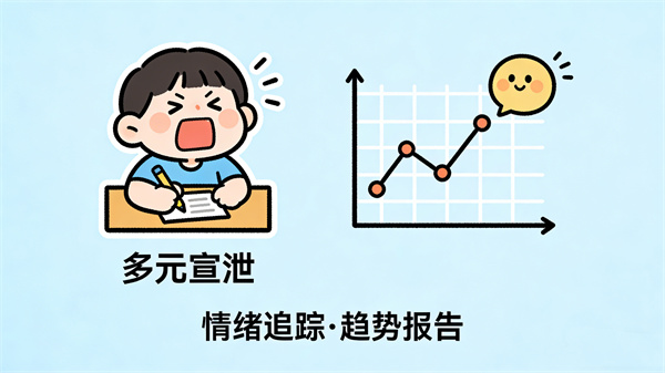 宣泄与情绪追踪，掌握心理状态变化