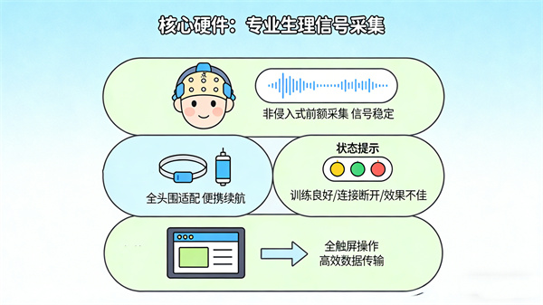 身心反馈训练系统核心硬件配置：专业的生理信号采集