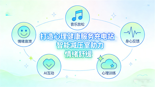 打造心理健康服务充电站，智能减压室助力情绪舒缓