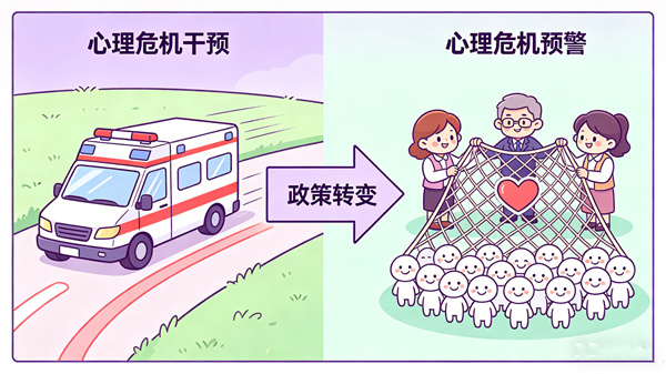 政策核心转变：从心理危机干预到心理危机预警