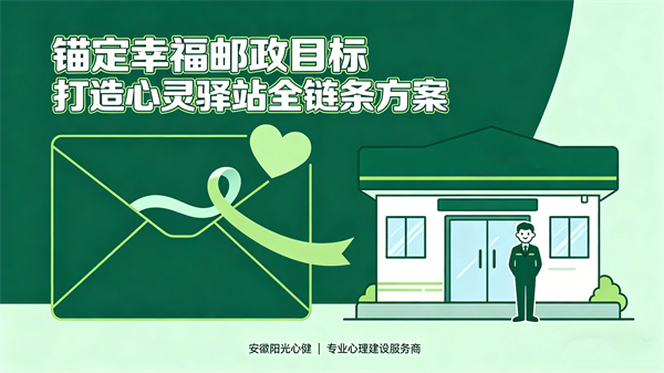 助力邮政心灵驿站标准化落地，阳光心健打造邮政心灵驿站全链条解决方案