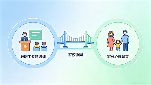 教职工培训与家校协同服务：完善全员育心格局