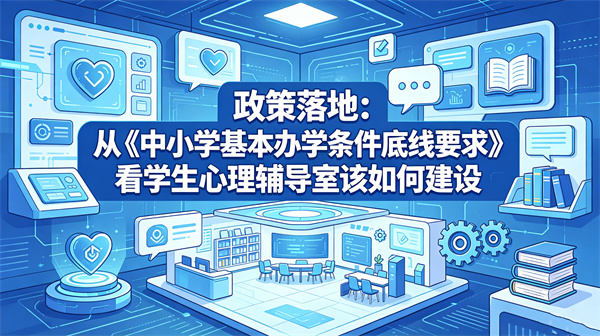 政策落地：从《中小学基本办学条件底线要求》看学生心理辅导室该如何建设