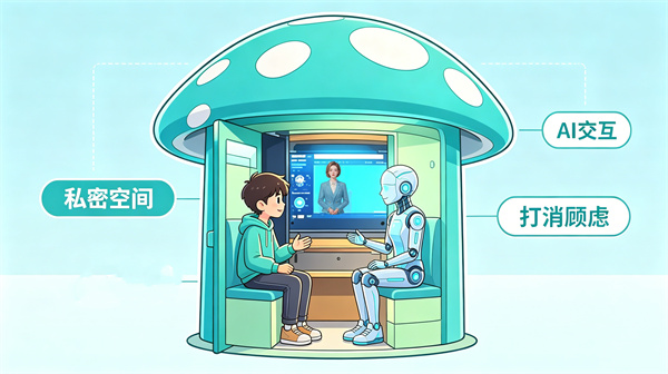 私密空间+AI交互，打消青少年倾诉顾虑