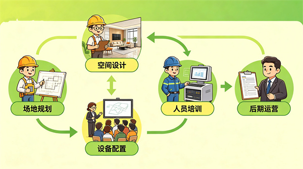 心理场馆建设规划流程图
