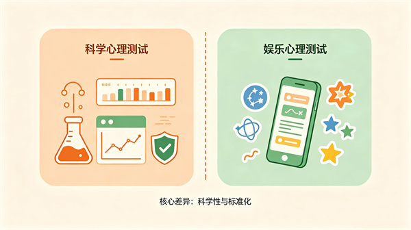 科学心理测试和网上娱乐测试有什么本质区别？