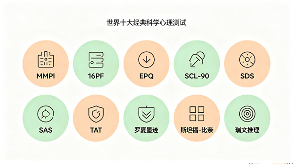 世界十大著名心理测试都有哪些？它们分别评估什么？