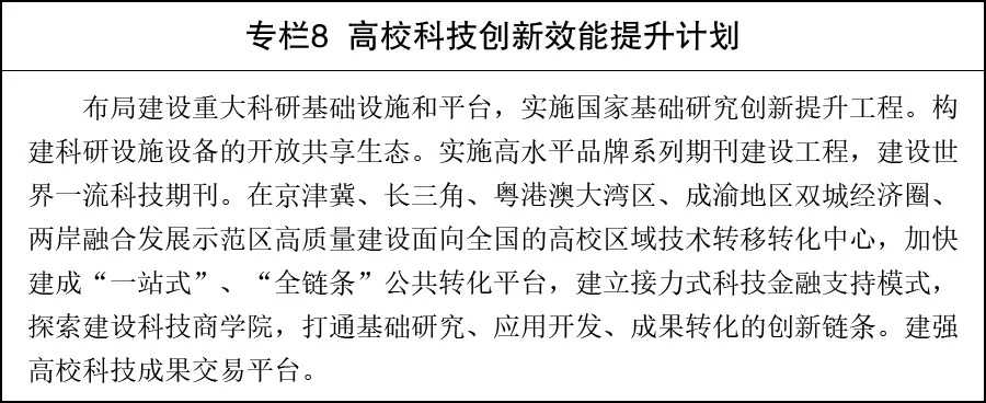 提升高校科技自主创新能力