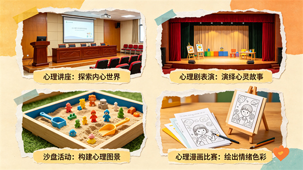 除了个体咨询，心理咨询室还能开展哪些活动？
