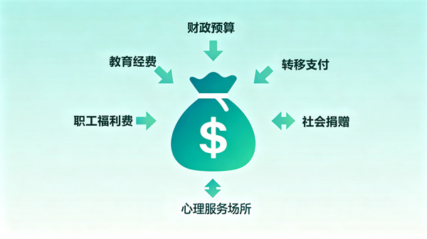 心理建设资金从哪里来？单位需要自己承担全部费用吗？