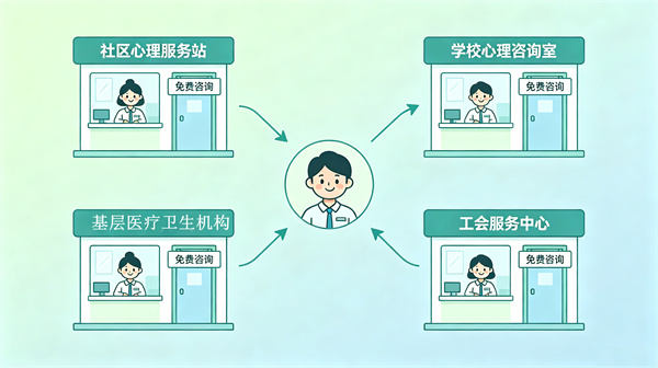普通人以后能在哪里获得免费或低收费的心理服务？