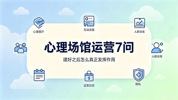 心理场馆建设和运营常见问题：建好之后怎么真正发挥作用？