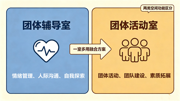 团体辅导室和团体活动室到底有什么区别