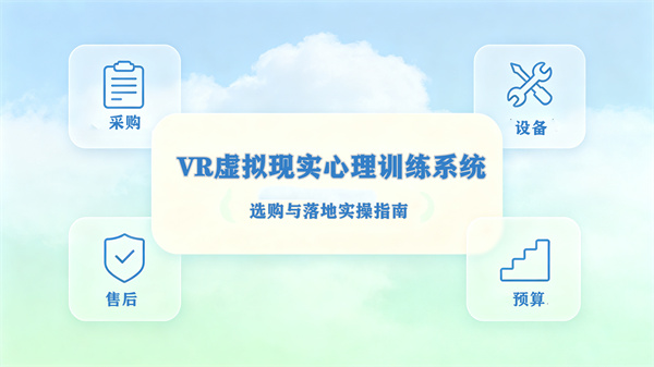 VR虚拟现实心理训练系统，选购与落地实操避坑指南