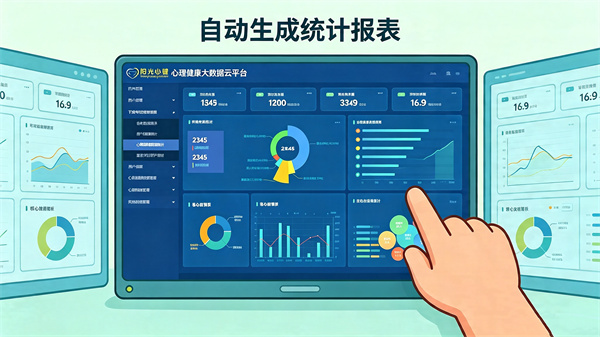 心理健康大数据云平台能不能自动生成工作报表