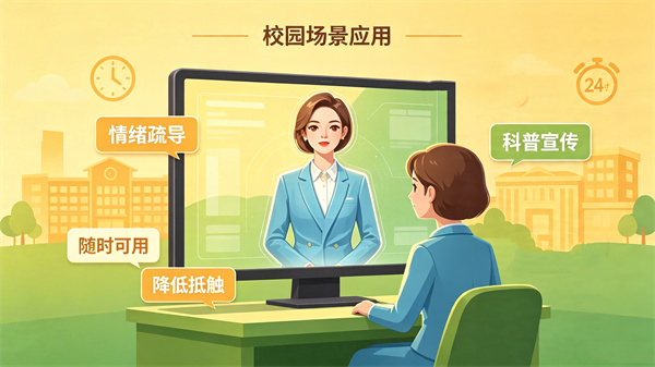 AI心理数字人在学校场景中能发挥什么作用