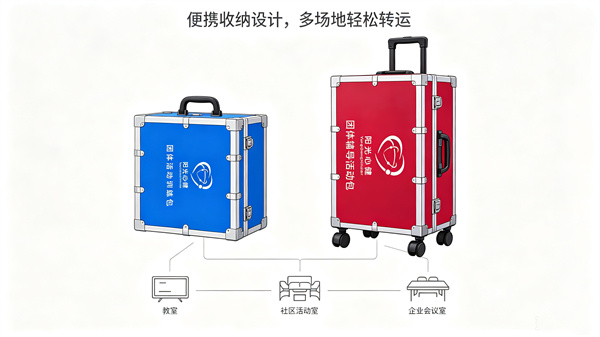 团体辅导活动箱的便携设计